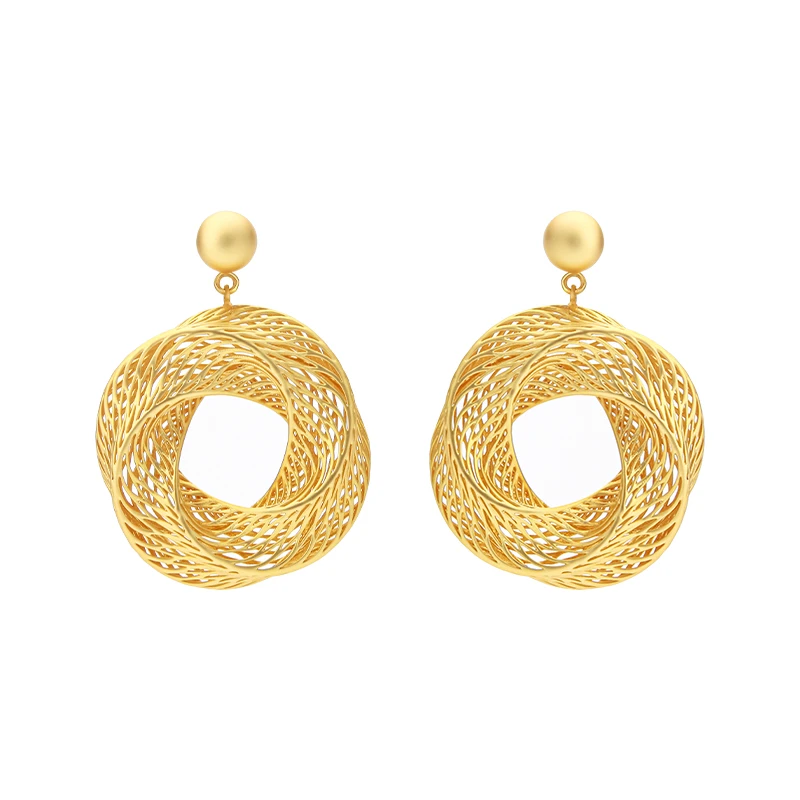 FHYlove 铜合金耳饰 [破晓之光]3D打印镂空系列耳环EBR2035