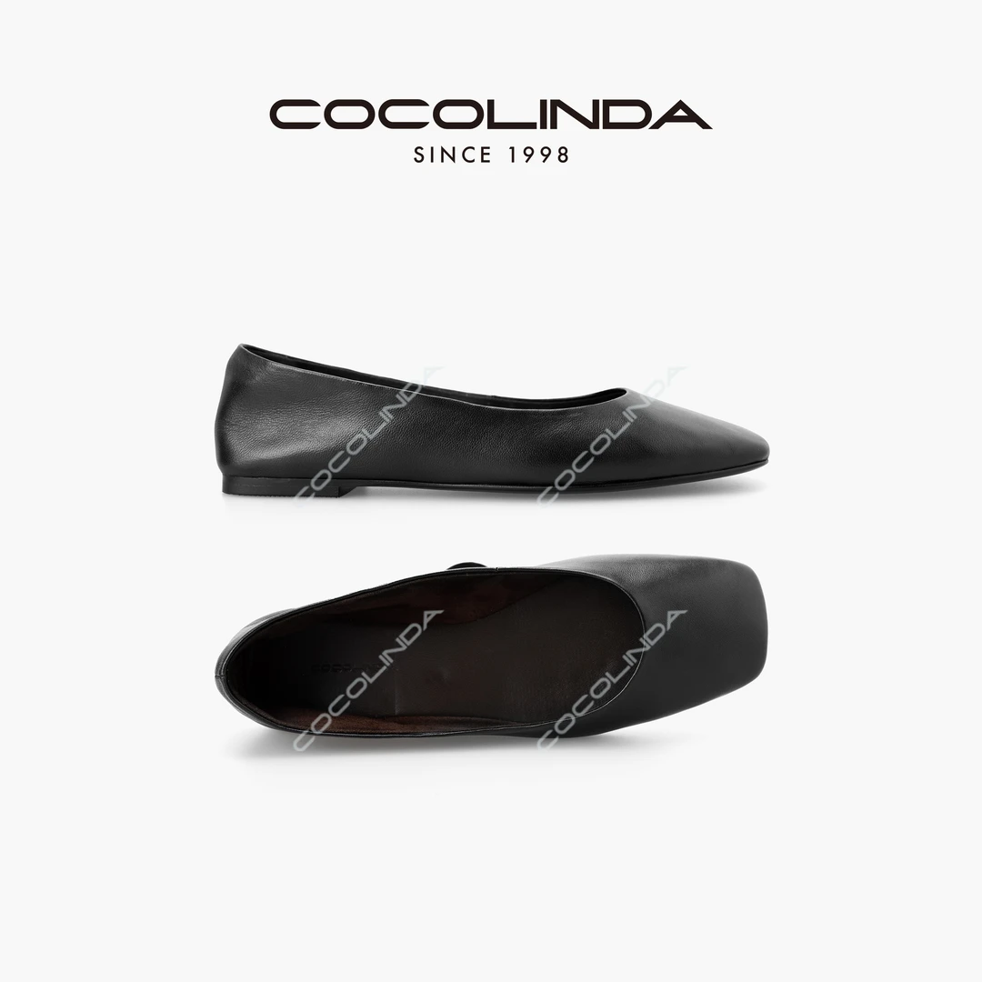 COCOLINDA | Row风羊皮方形芭蕾平底鞋包容性强X2746