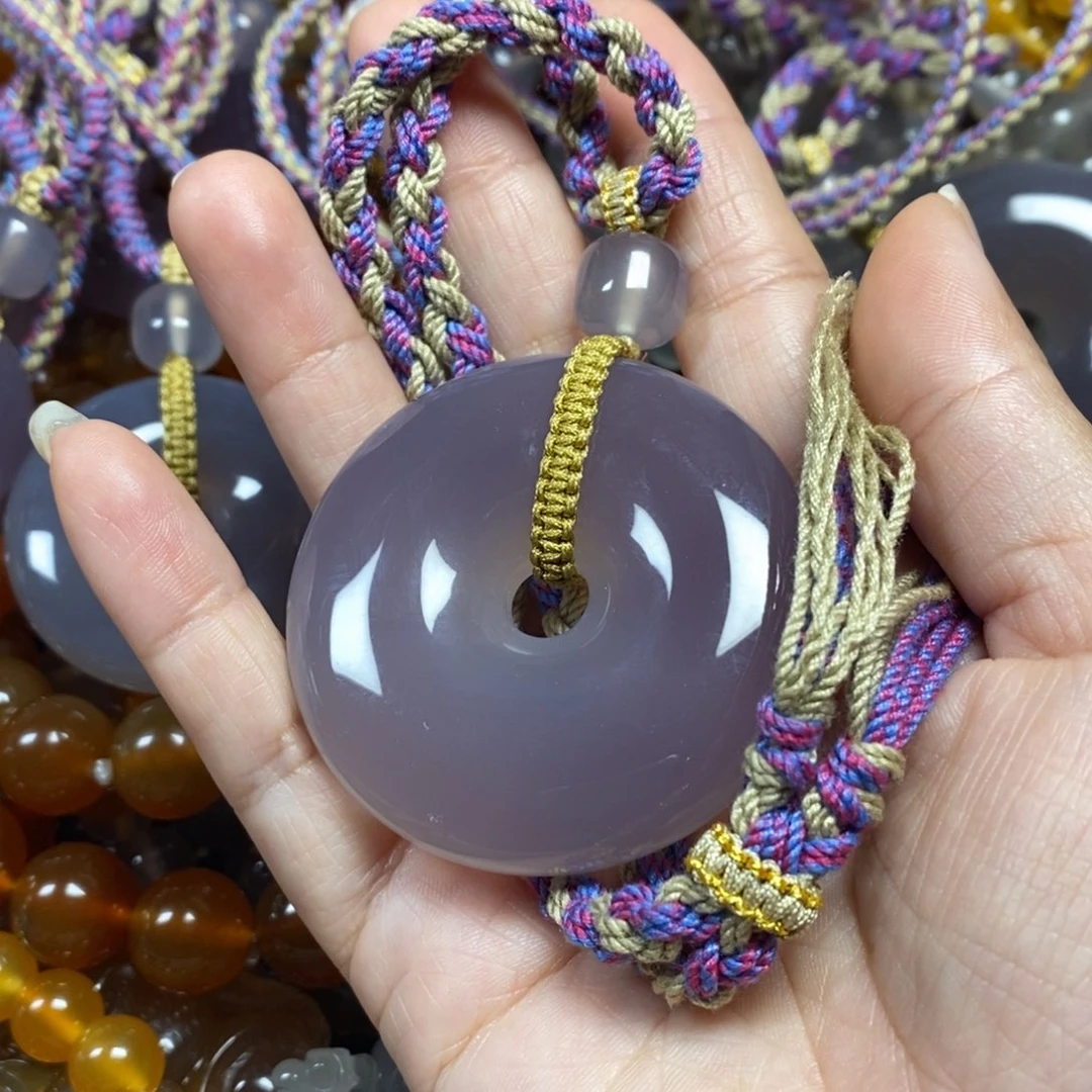 玛瑙/玉髓未镶嵌玛瑙平安扣