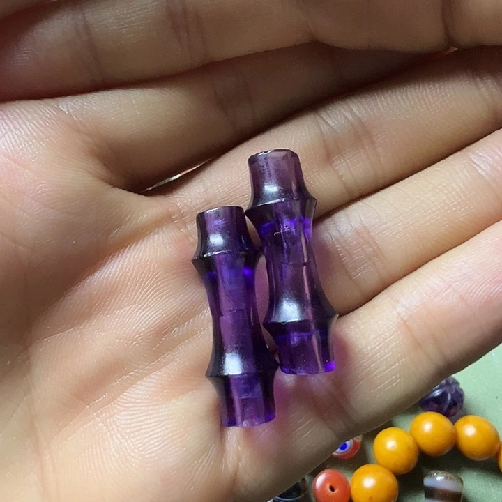 用***0紫晶珠宝半成品未镶嵌