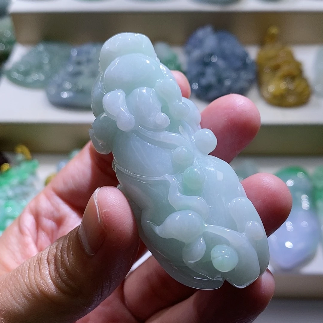 【闪购商品】翡翠颈饰未镶嵌貔貅