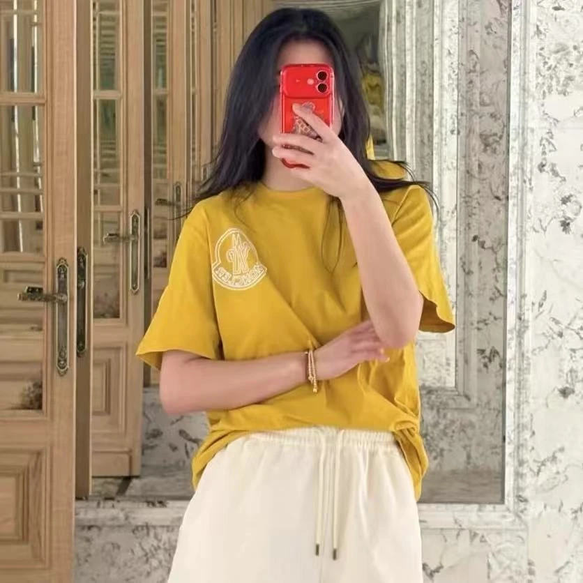 未使用 MONCLER 盟可睐 春夏新品 男士标识棉质T恤