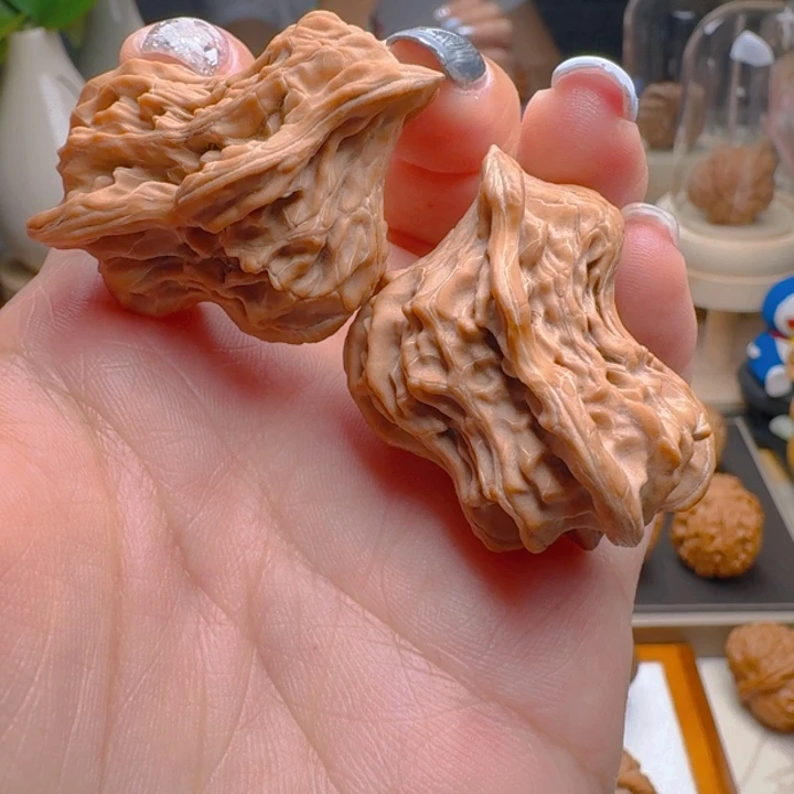 核桃把件比翼双飞鸟