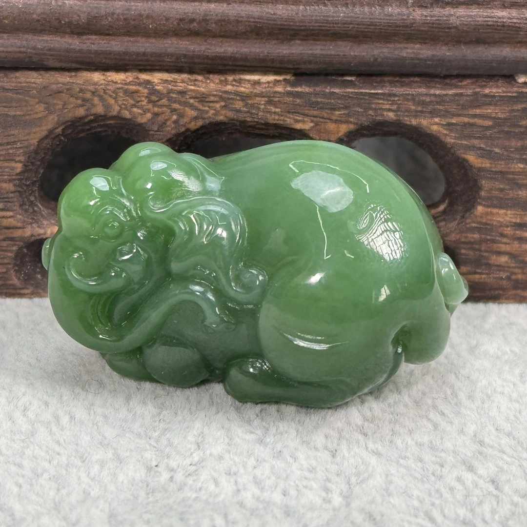 和田玉碧玉大象ZD075
