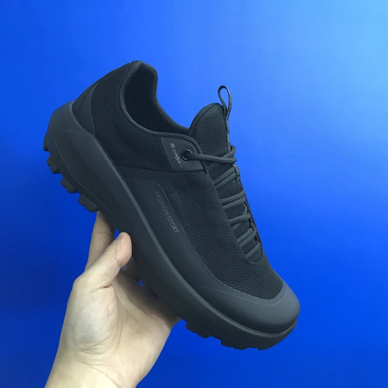 夏季新款男士运动系带网面透气休闲百搭时尚男鞋户外鞋系带