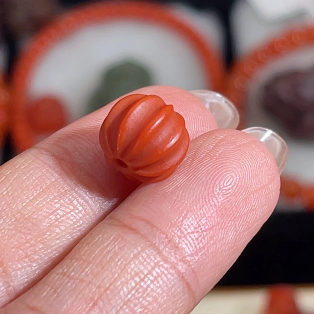 南红玛瑙未镶嵌老南红瓜珠10.2mm