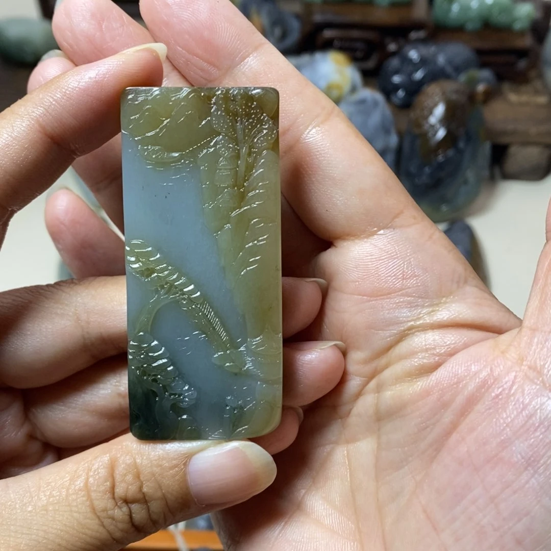 和田玉未镶嵌颈饰