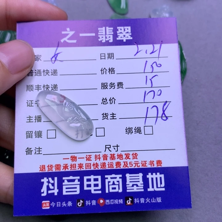 翡翠颈饰未镶嵌女*