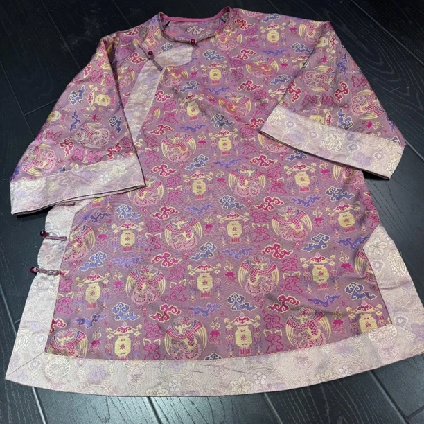 宋锦罗《桑蚕丝•太太服》重工国服提花新中式百搭宽松时尚