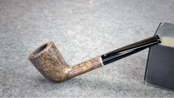 丹麦史丹威光面金属圈都柏林JM型石楠木手工烟斗