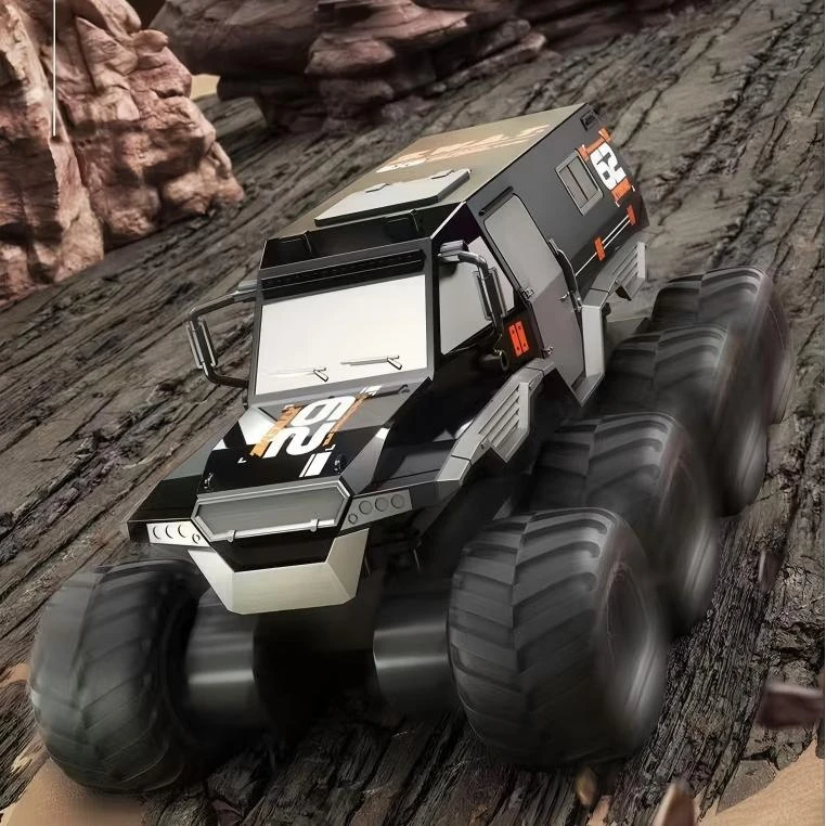 新款公路之王大号八轮惯性越野玩具汽车黑色烤漆款科学实验玩具ss