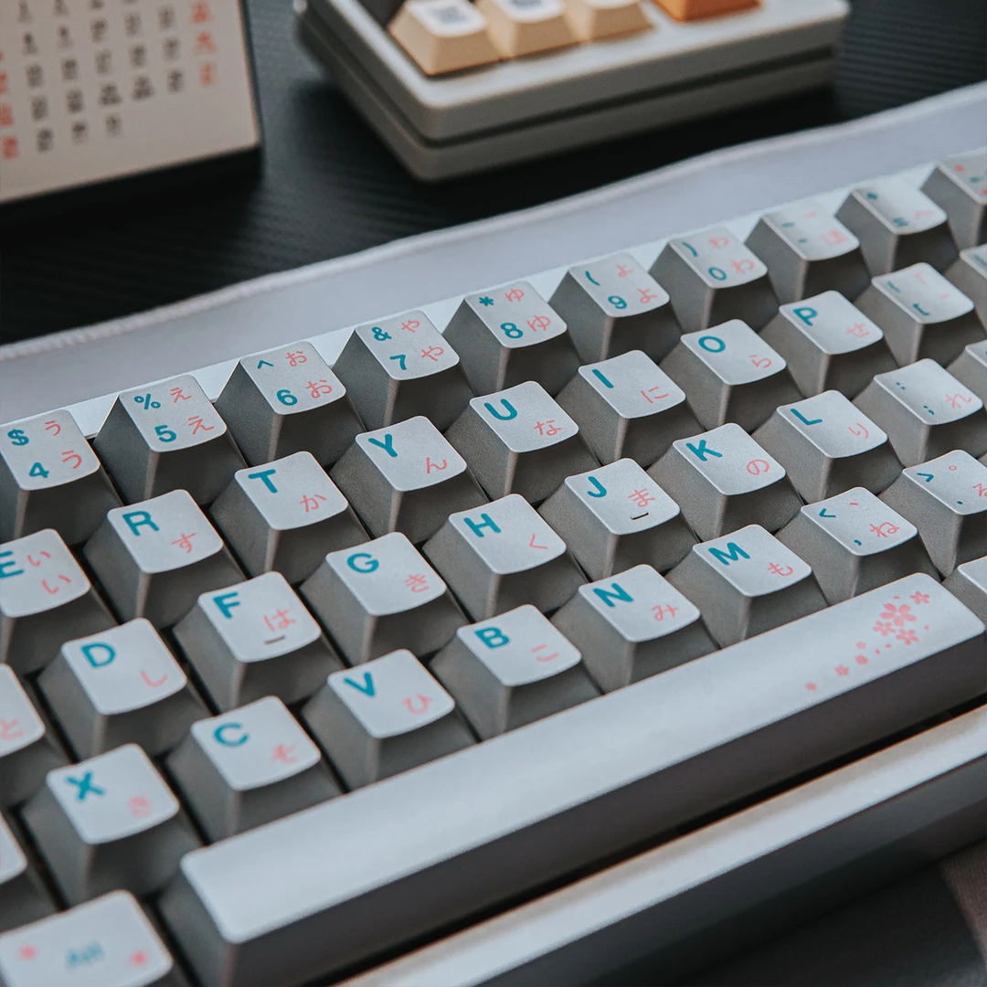 春和景明主题机械键盘合金键帽金属质感磨砂五面热升华客制化原厂