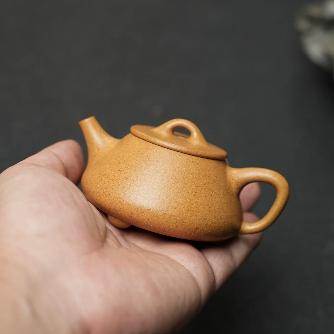 小石瓢·性价比 把玩器·95cc原矿黄金段 水色古朴润泽