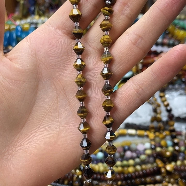 玛瑙/玉髓合金珠宝半成品卡8黄虎飞碟一条