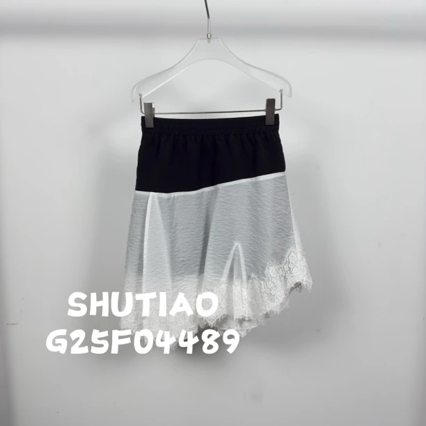 【SHUTIAO】2025夏季：新款小众设计款短裙G25F04489