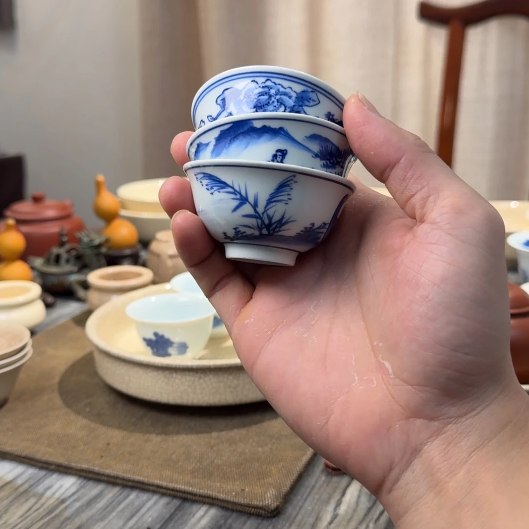 杯子老物件福利价茶具三只