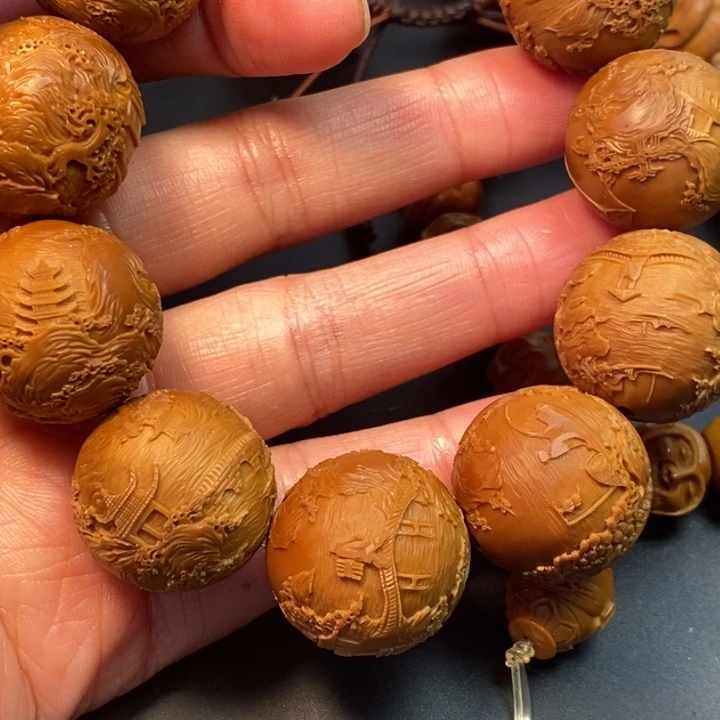 橄榄核手串/手链?***?风景手串