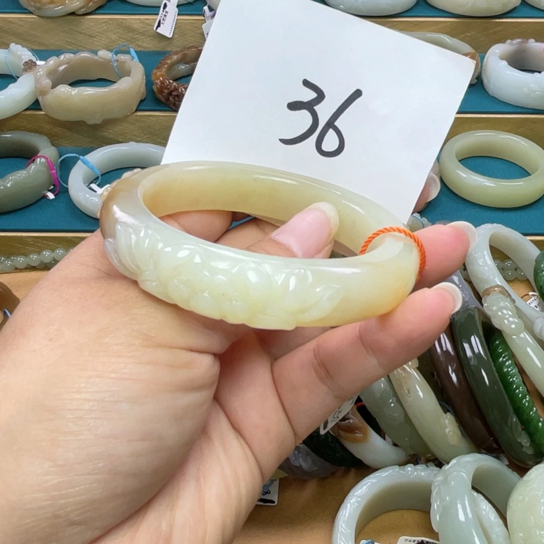 未镶嵌手镯和田玉圈口55