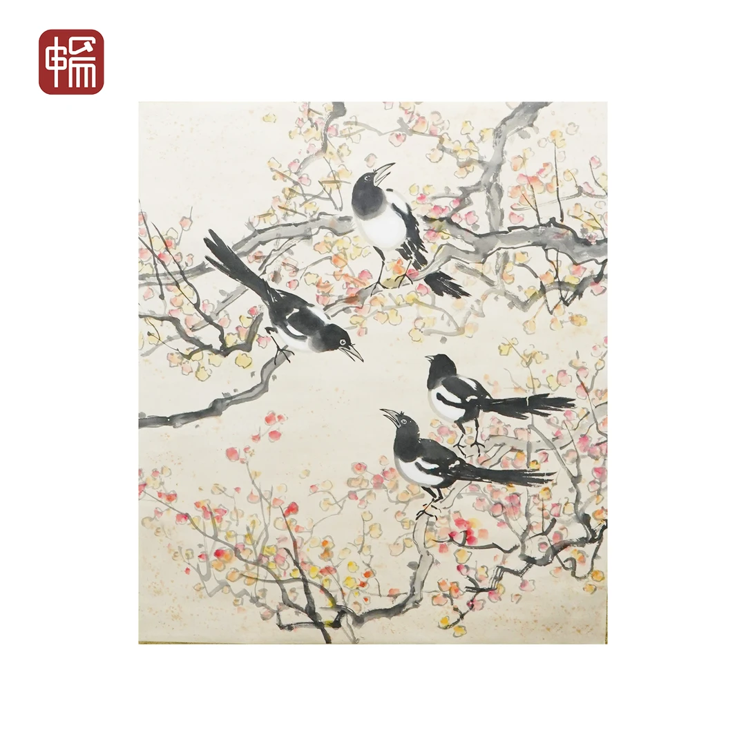 JG063 近现代《四喜图》63*55（3.11） 纸本立轴 YQ