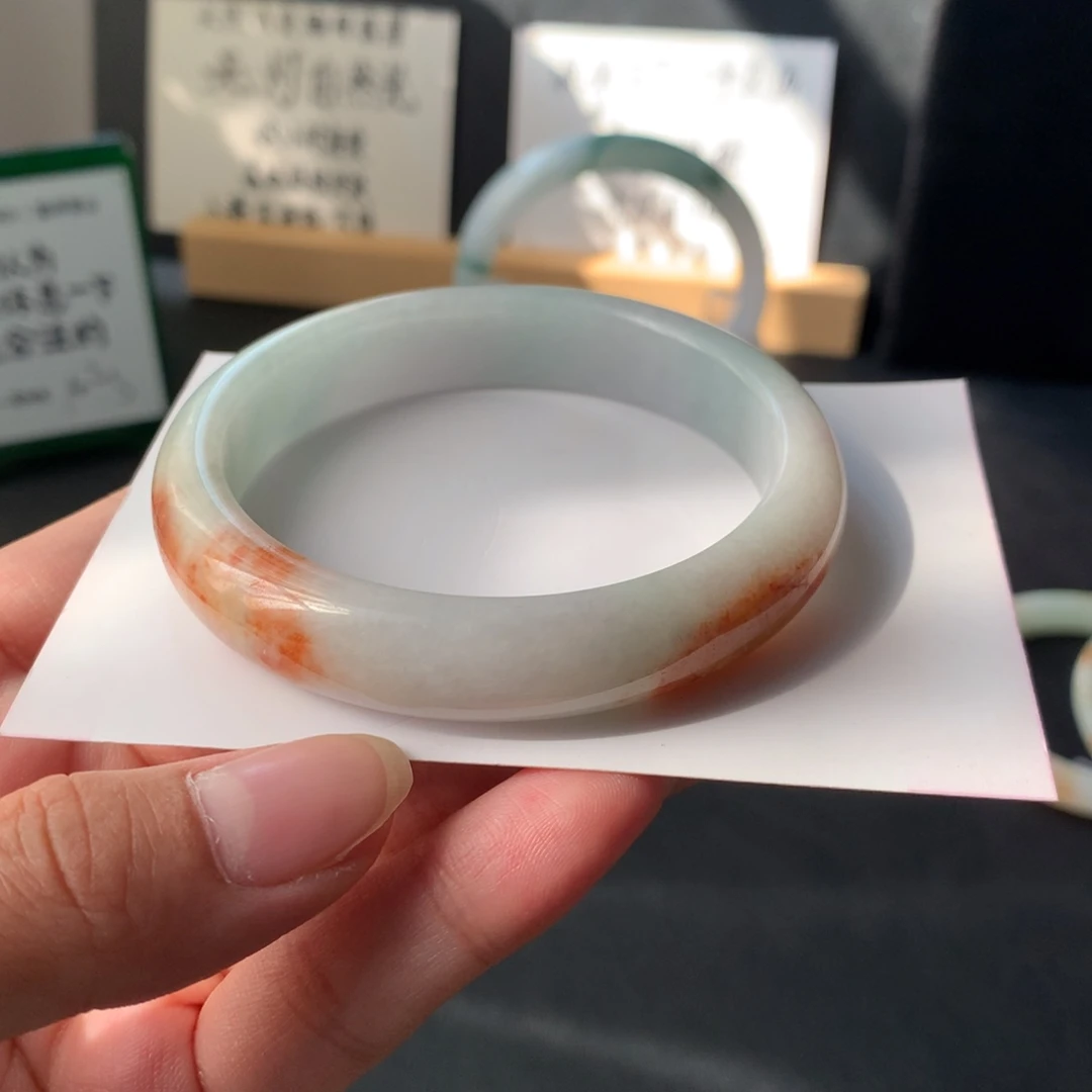 翡翠未镶嵌手镯39号55.9-12.2-8.3