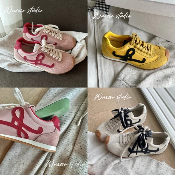 【程乐园专属】25ss｜4cm幂幂同款德训鞋休闲鞋内增高厚底拼色百搭