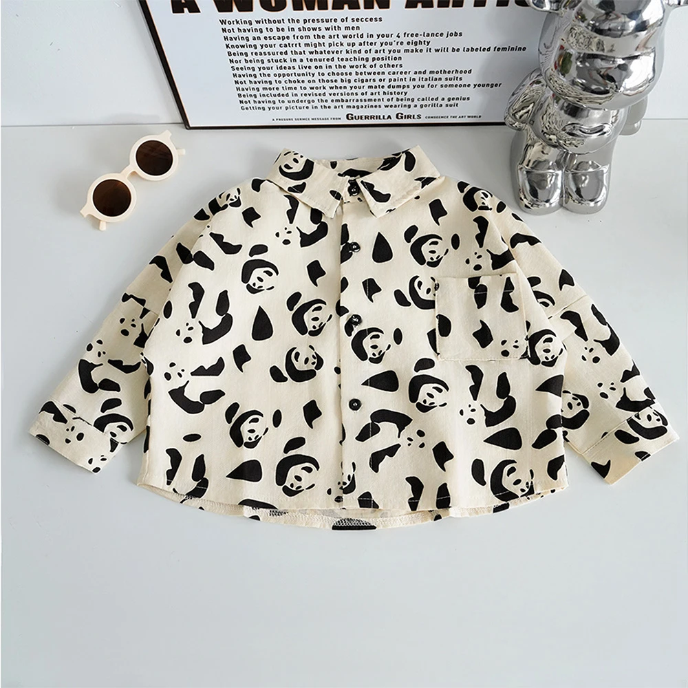 儿童衬衫2025新款长袖春装男童衬衣宝宝韩版帅气炸街童上衣春秋