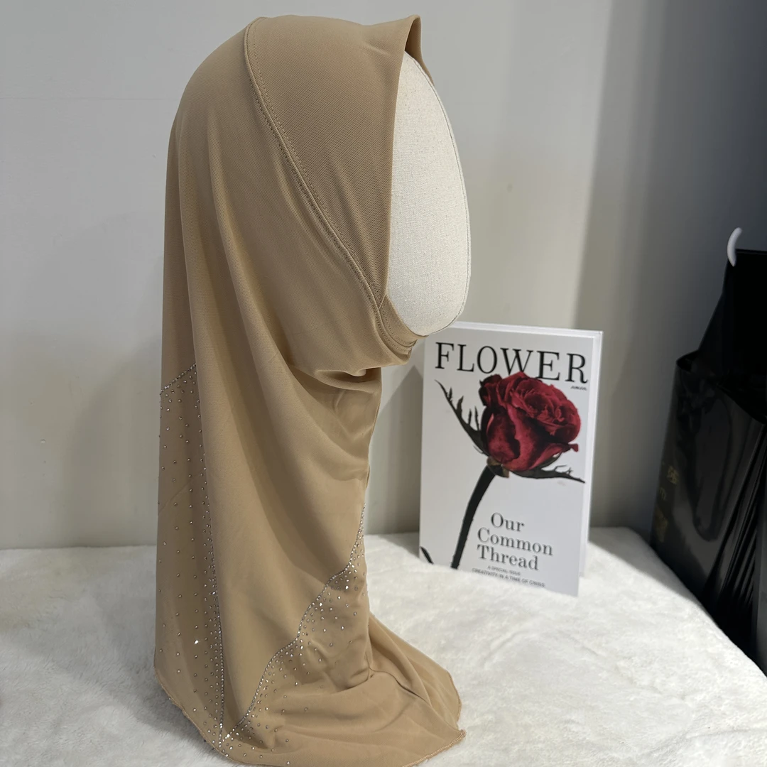 高密度网纱烫钻头套飞机版