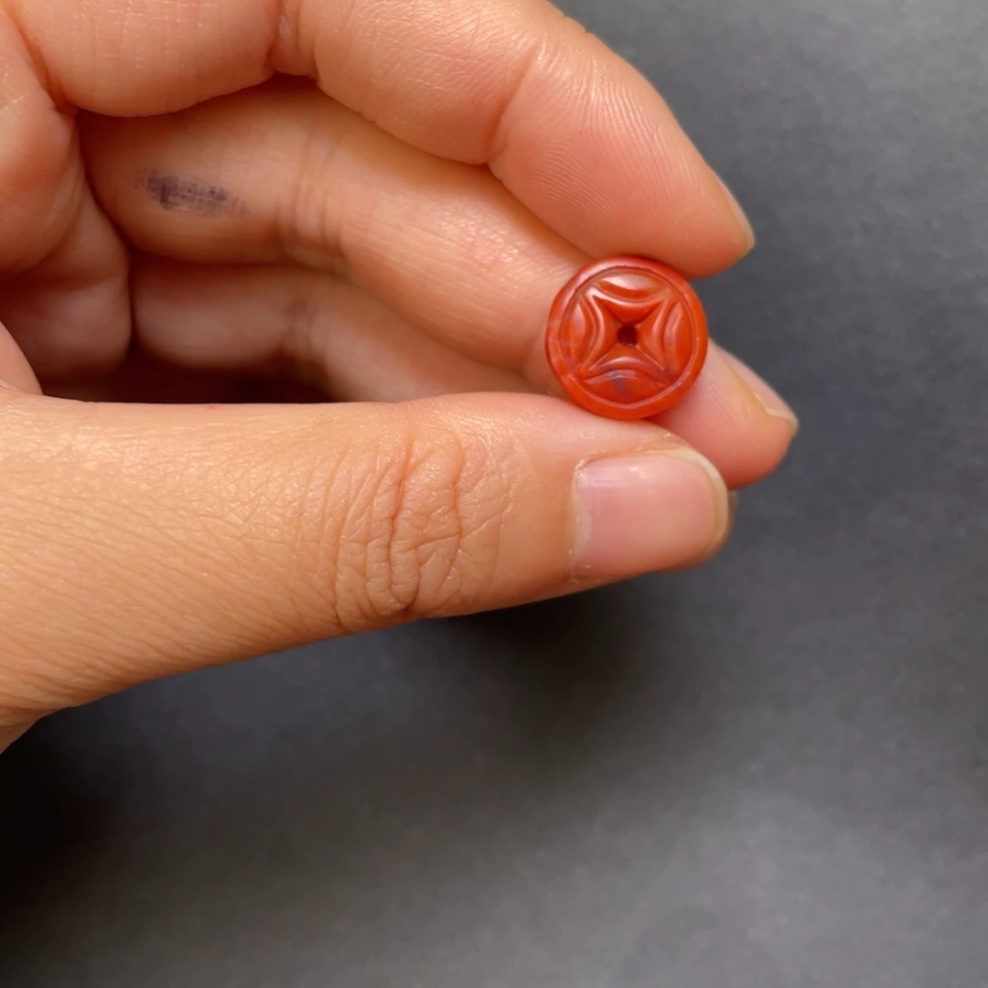 三***程南红玛瑙未镶嵌配饰