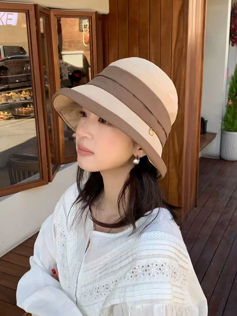 【环游伦敦】防晒渔夫帽休闲优雅显脸小气质遮阳帽可折善出游帽