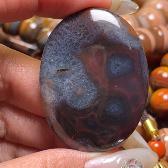 玛瑙/玉髓未镶嵌吊坠