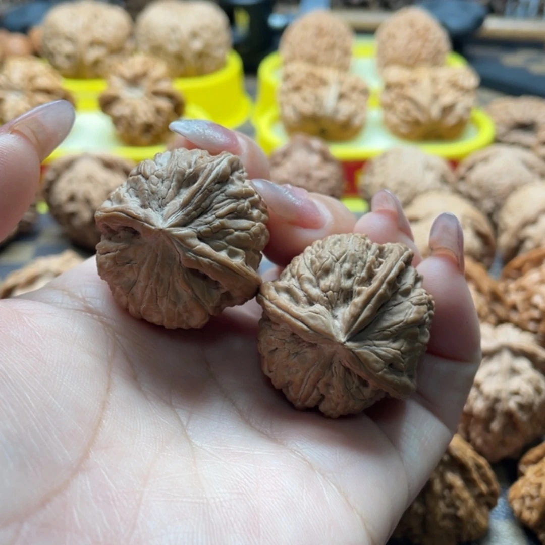 桃核把件33莲花全品丁奔