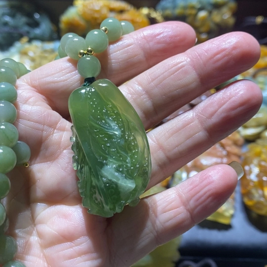 【闪购商品】岫玉毛衣链未镶嵌