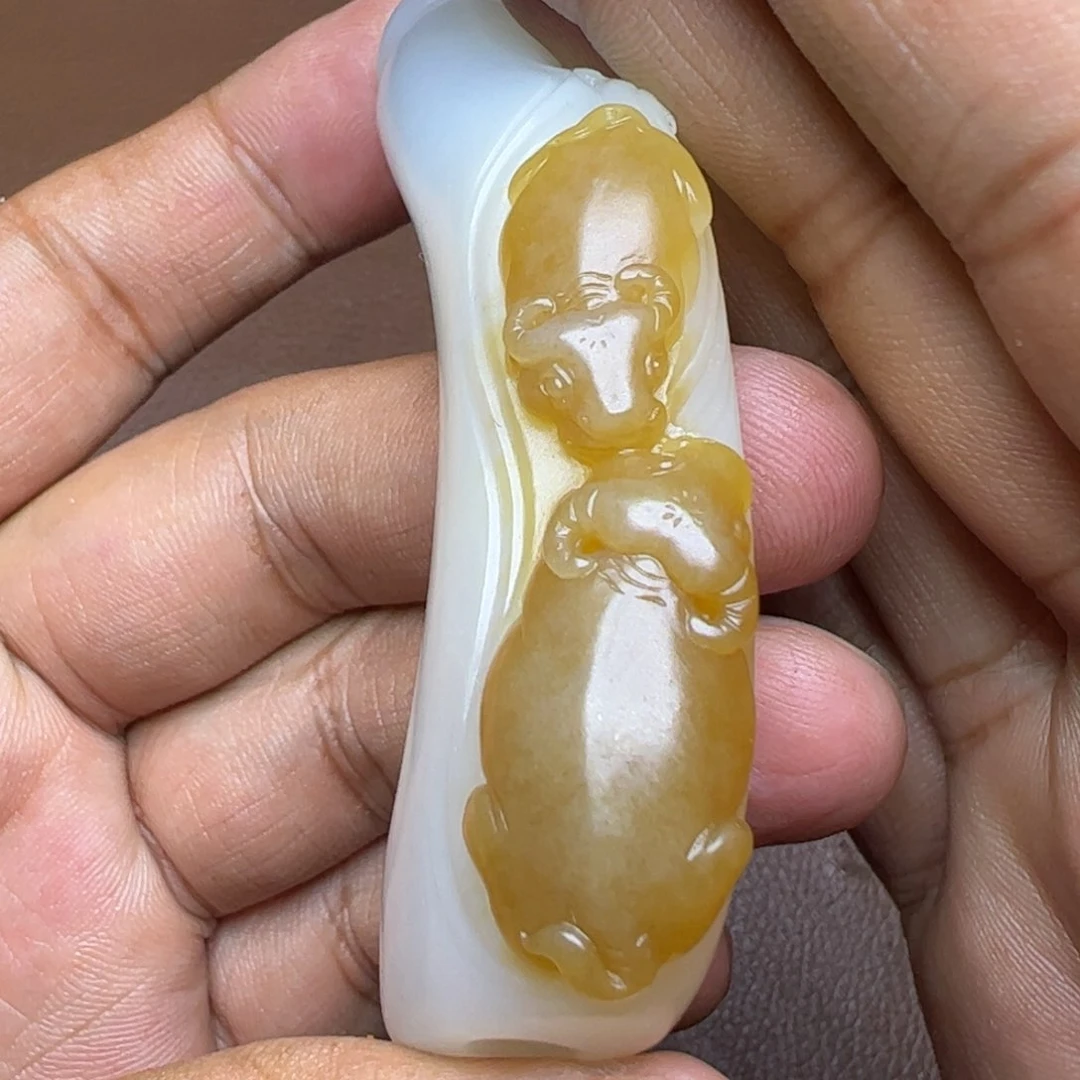 吊坠(不含链)未镶嵌和田玉