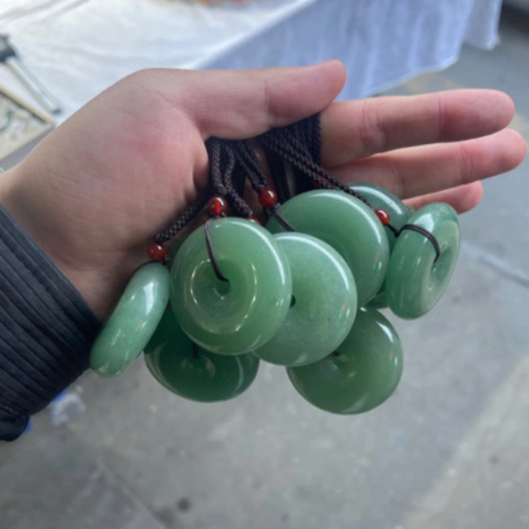 【东陵玉平安扣大】 天然玉石 多样性发货 拍一发一