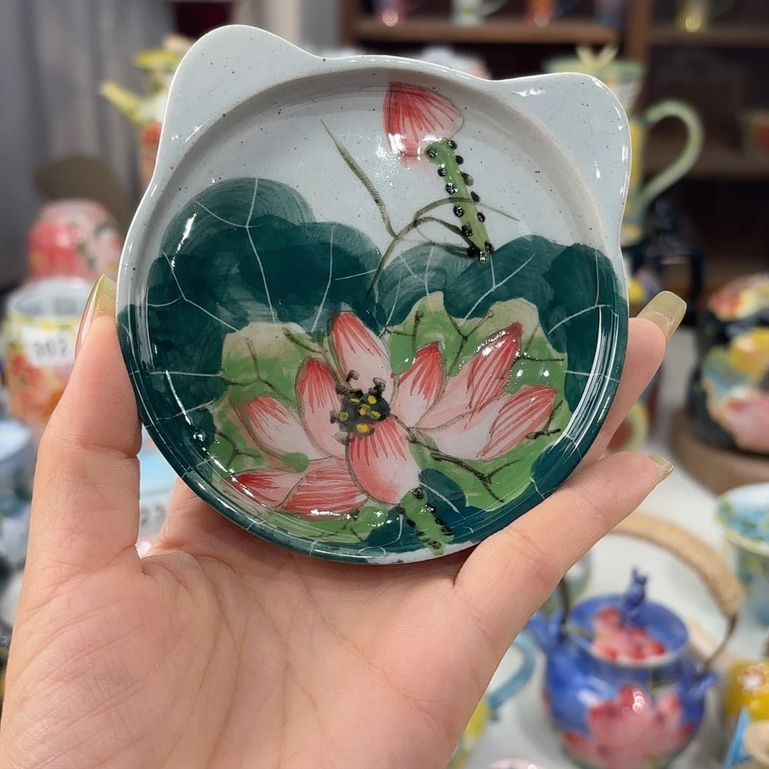 景德镇手绘高温釉下彩陶瓷茶具