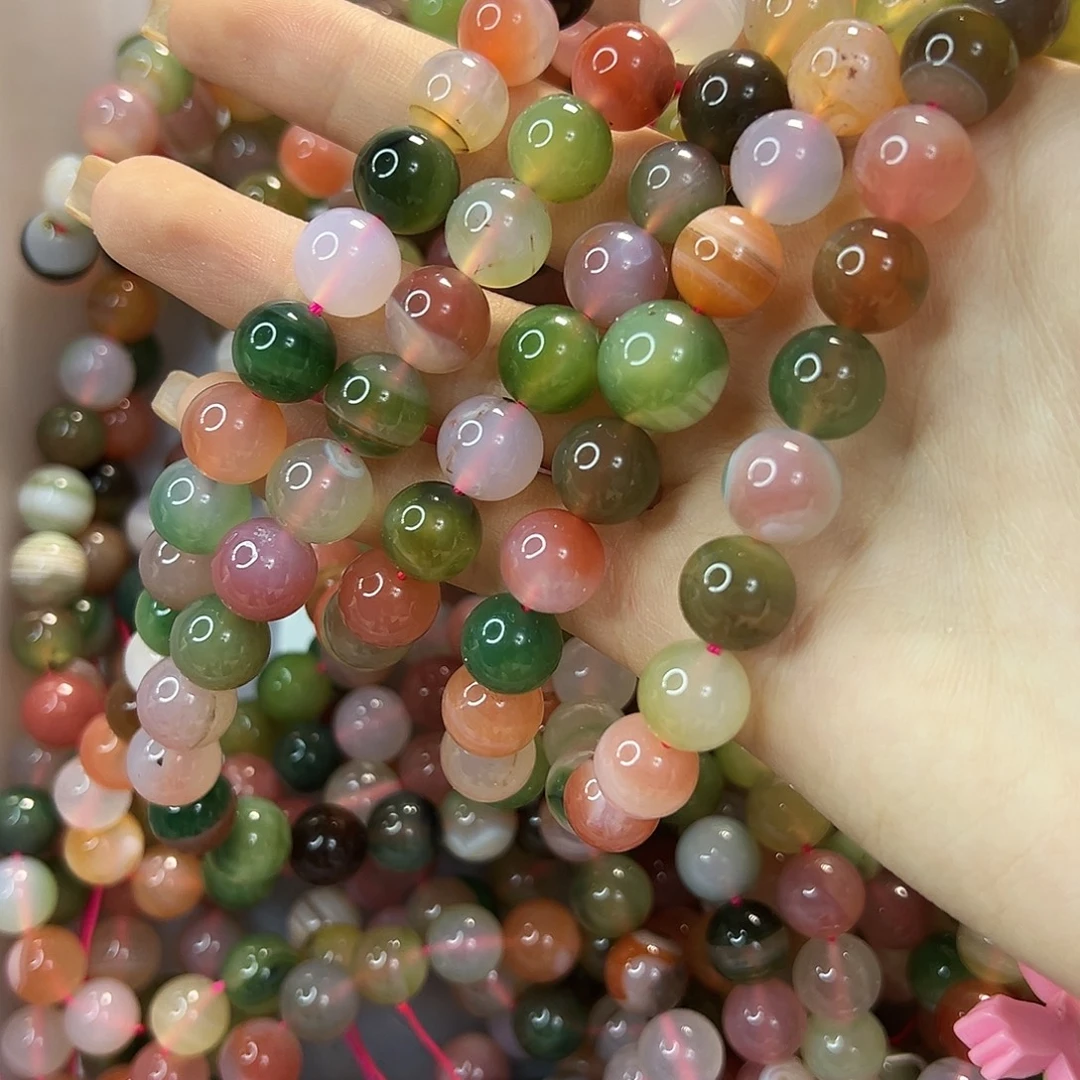 玛瑙/玉髓合金珠宝半成品盐源玛瑙卡10一条