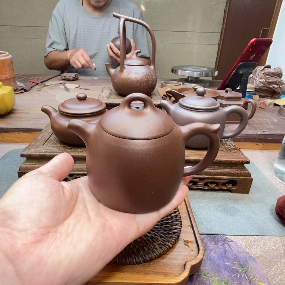 茶壶紫砂秦权壶（原矿底槽清260cc）