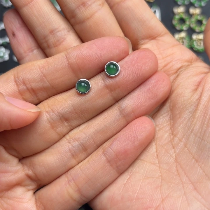 翡翠银S925镶嵌颈饰