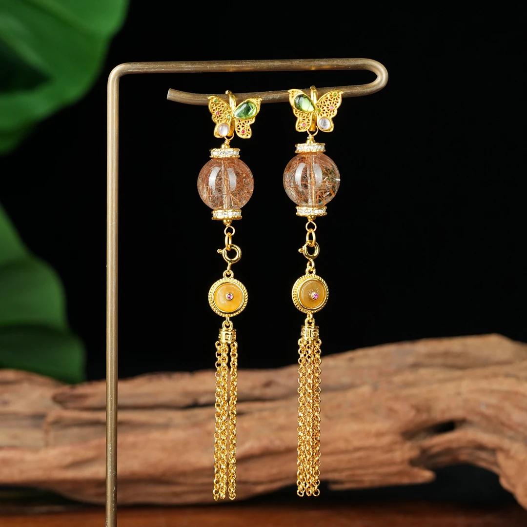 R*发晶圆珠耳扣14+@WSG02041827@多样性发其一