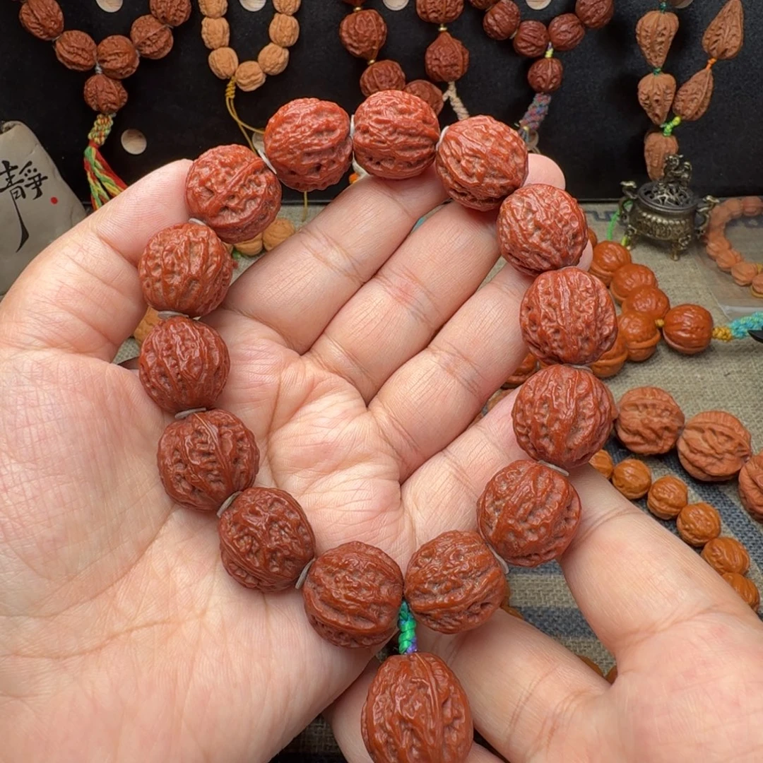 文玩核桃手串珊瑚纹手持19
