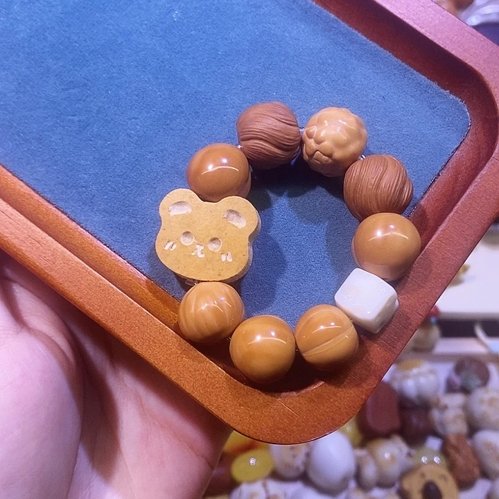 猴头核桃手串饼干多宝