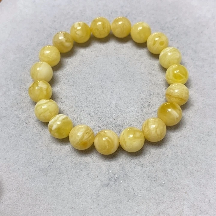 未镶嵌蜜蜡裸石串