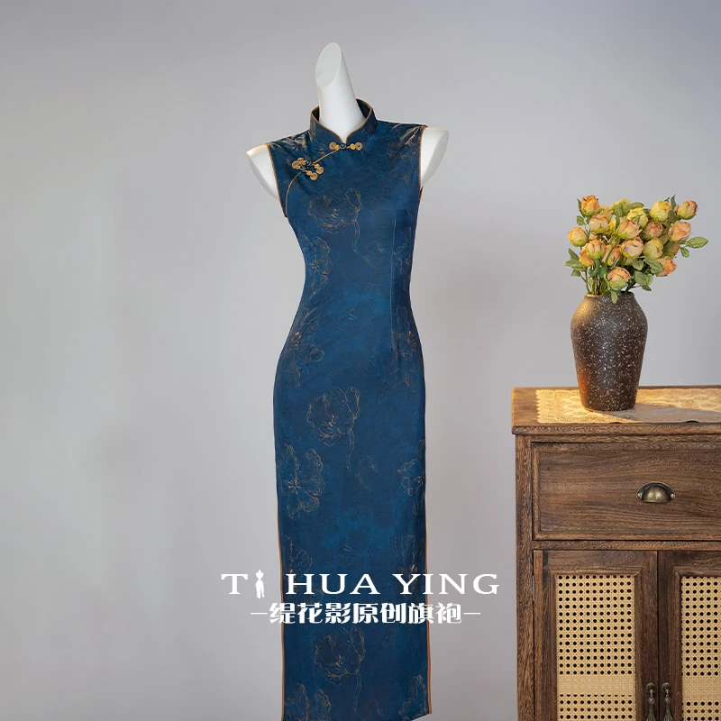 缇花影【青雀】旗袍民国2025年轻新款复古日常连衣裙中式改良气质