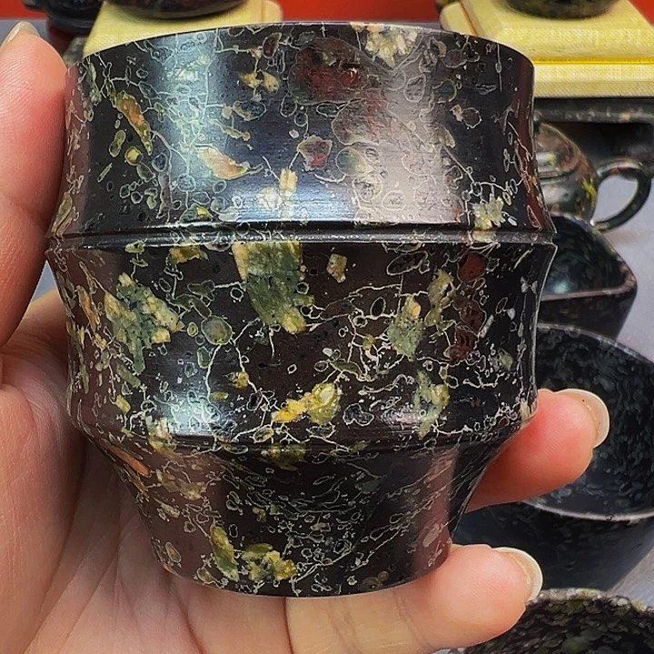 梅花玉竹节杯茶周边微瑕
