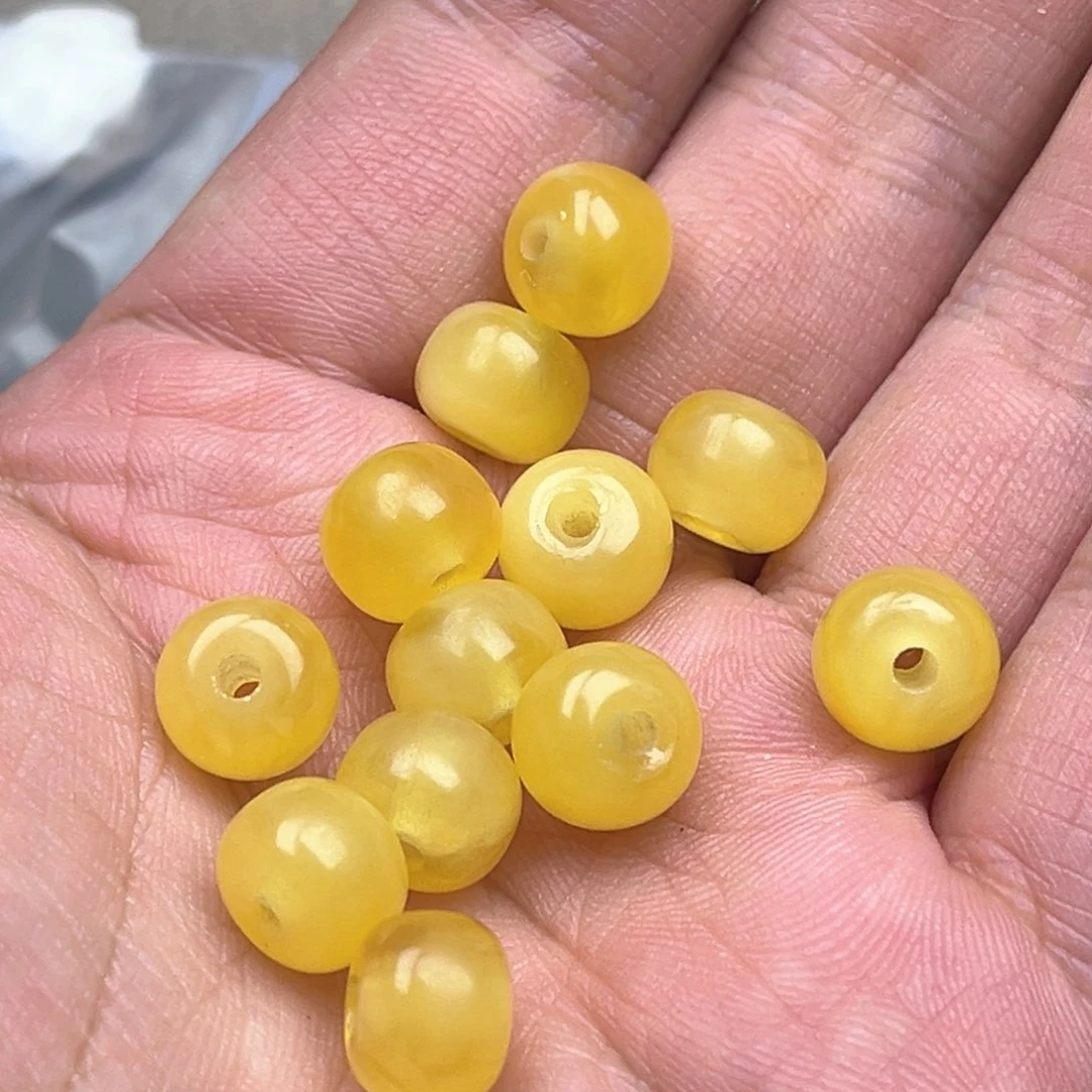 未镶嵌琥珀耳饰蜜蜡老型一颗随机发一颗尺寸9