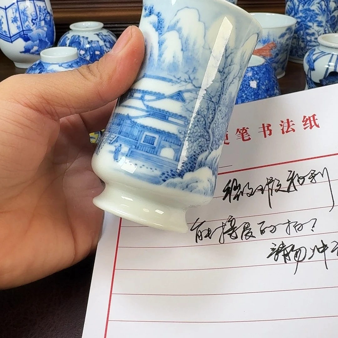 瓷片现代景德镇陶瓷手绘茶具