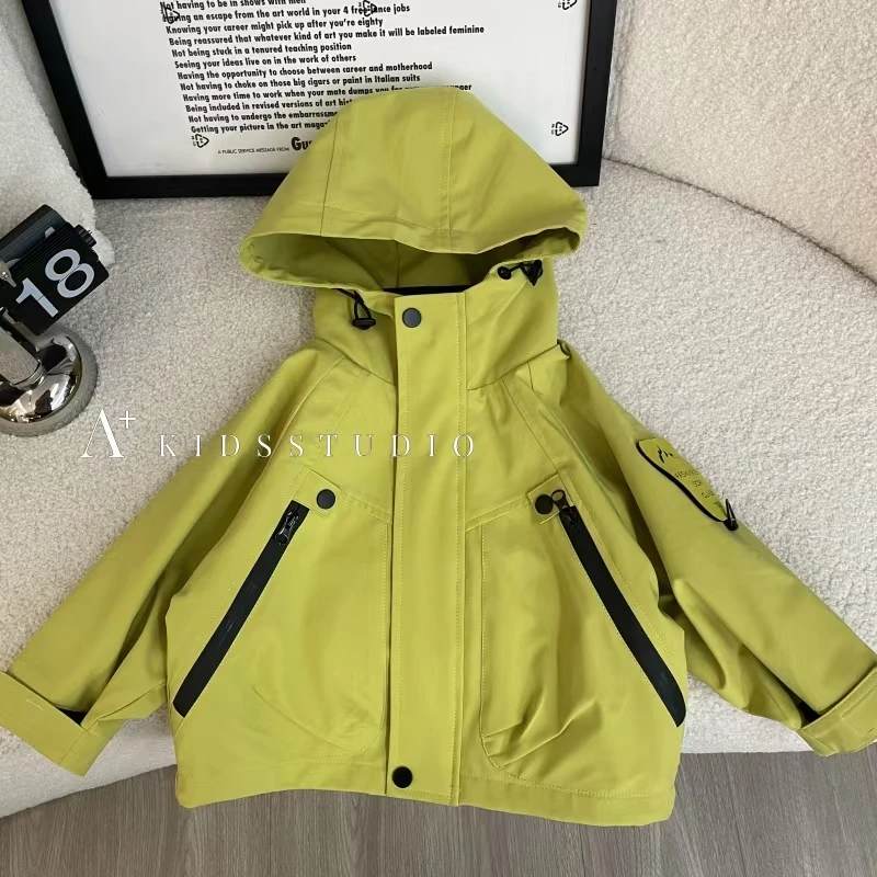 【文文妈】2025春秋新款儿童潮流韩版时尚外套休闲外套