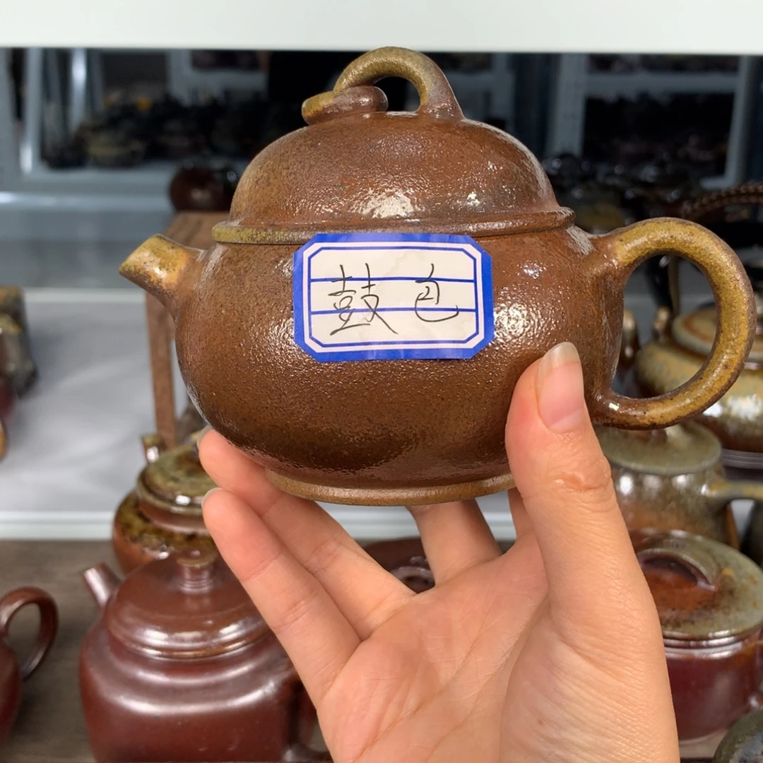 茶壶紫砂纯自然柴烧