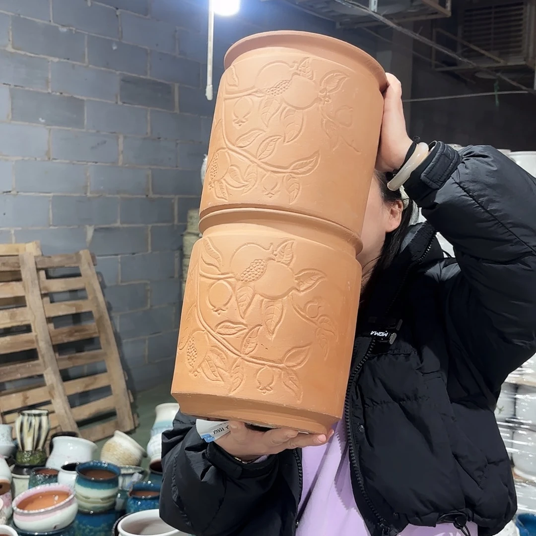 正品两个高24/21红陶