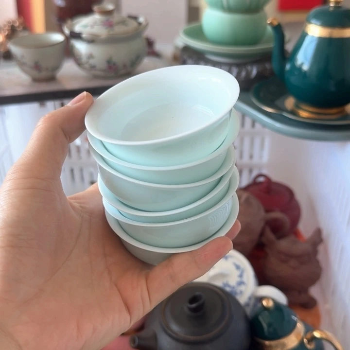 微瑕陶瓷茶具茶杯茶壶
